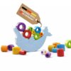 Goki Wooden Balancing Dolphin Stacking Toys - Montessori Toys for 4 Year Old I Wooden Balance Game for Kids & Educational Stacking Game for Toddlers - for Fine Motor Skills & Concentration Ages 4+
