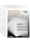 Golbsart Sheet Protectors 8.5 x 11, Page Protectors for 3 Ring Binder 100ct