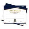 Gold Classroom Certificate of Achievement, 25 Pcs Award Certificates, Certificates of Completion Recognition for Children and Parents, Teachers and Students, School Graduation Diploma -05