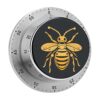 Golden Bee Insect Pattern Kitchen Timers Loud Alarm Magnetic Timer