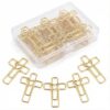 Gold Heart Cross Paper Clips,50 Pack,Versatile Bible Study Supplies