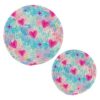 Gold Stars Pink Blue Glitter Trivet Mat 2PCS Round Woven Potholders Kitchen Table Countertop Protector Hot Pads Farmho