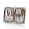 Gold Zipper Bag Manicure Set Nail Tools Clipper