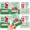 Golfing Santa Christmas Cash Holder - Funny Money Cards - Set of 6