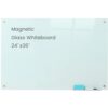 Gooderboard Glass Magnetic White Board - 36 x24 Inches Frameless Dry Erase Glass Whiteboard for Wall, Writing Board for Office, Classroom, Home and Presentation