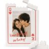 Goo Design Personalized Couples Photo Building Brick Puzzles Frame, Custom King & Queen Photo Building Brick Picture Block, Romantic Gift for Anniversary, Boyfriend, Girlfriend, Husband, Wife