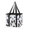 GOODOLD Reusable Grocery Bags Dalmatian Fur Texture Heavy Duty Foldable Shopping Totes with Reinforced Handles, 23L Collapsible Storage Bags for Car Trunk, Market, Travel