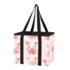 GOODOLD Reusable Grocery Bags Pink Pig Heavy Duty Foldable Shopping Totes with Reinforced Handles, 23L Collapsible Storage Bags for Car Trunk, Market, Travel