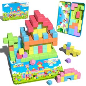Goodtiles Mini Magnetic Blocks, Travel Outdoor Toys with Box