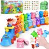 GooMags Montessori Learning Toy Toddler Animal Train Counting Barns Puppets