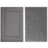 GORILLA GRIP Entry Doormat, 29x17, Gray and HydroABSORB™ Door Mat, 29x17, Gray Bundle