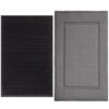 GORILLA GRIP HydroABSORB™ Door Mat, 29x17, Black and Entry Doormat, 35x22, Gray Bundle