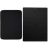 GORILLA GRIP Microfiber Dish Drying Mat, 16x18, Black and Stove Cover, 30x21, Black Bundle