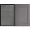 GORILLA GRIP WeatherMAX® Door Mat, 17x29, Gray and Entry Doormat, 35x22, Gray Bundle