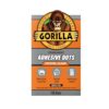 Gorilla Permanent Adhesive Dots, Double-Sided, Clear, 0.5" Diameter, 150 Pieces (Pack of 1) - No Mess, Photo Safe
