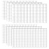 Gosknor 6 Sheets/990pcs Double Sided Foam Squares for Crafts, 0.47 & 0.24 Inch Sticky Mount Adhesive Dots Foam Tape Mounting Squares Square Strips DIY Crafting Supplies for Scrapbook Office Class