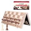 GothamChess Board | Foldable & Portable, Magnetic Chess Pieces, Organized Fitted Storage, Includes Course by International Master Levy Rozman, Game for Families & Adults | 15.75" x 15.75"