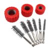 GOWENIC Copper Pipe Cleaner Set 1/2in 3/4in 1in with Hex Shank Stainless Steel Brushes Plumbing Tools for Rust Removal, 3-Piece Kit for Power Drill Compatibility