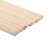 GOWENIC DIY Wooden Craft Sticks, 10pcs Natural Wood Dowels Pole Rods, 0.6CM X 30CM Timber Sticks for Arts Crafts Sweet Trees Woodworking (10MM*30CM)