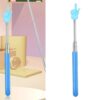 GOWENIC Retractable Teaching Pointer, Stainless Steel Telescopic Hand Pointer, Flexible Finger Reading Stick for Classroom Teacher Children Learning
