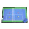 GPDJHRTI Tactical Coaching Board, Foldable Tennis Tactical Board, with Water-Based Pen, Eraser and Magnetic Chess Pieces, for Training