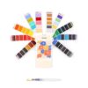 Grabie Watercolor Paint Set, Pack of 56 Colors Handheld Watercolor Set of Water Brush Pen, Palette and Removable Sponge, Portable Watercolor Paint for Artist Beginner and Professional