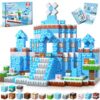 GraceDuck Magnetic Blocks - 100PCS Magnetic Blocks Build Ice Castle - Magnetics Toys for Montessori Toddler Easter Christmas Birthday Gifts - STEM Sensory Toys for 3 4 5 6 7 8 9 10 Year Old Girls