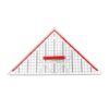 Gralara Drawing Triangle Geometric Ruler Triangle Ruler Drafting Triangle Ruler with Detachable Handle Clear for Geometry Classes Architectural Drafting Professional Design Drafting