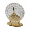 Gralara Rotating Desk Calendar Modern Manual Everlasting Calendar Tabletop Ornament for Bookshelf, Leaf