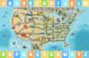 GRAMBET Car Rug Play Mat 4x6 ft, Race Track Map Road Rug