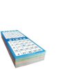 GRANDLMOON Large Size Bingo Calling Cards and 200 Reusable Portable Windowed Bingo Game Cards Set in Vibrant Colors No Chips Needed (1-75 Version, Vol 2)
