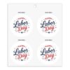 Graphics & More Happy Labor Day Refrigerator Fridge Locker Vinyl Circle Magnet Set