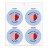 Graphics & More Mental Health Matters Refrigerator Fridge Locker Vinyl Circle Magnet Set