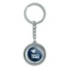 GRAPHICS & MORE Ready to Learn Paper Airplane Keychain Spinning Round Chrome Plated Metal