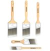 Great Andrew 10 Pack Paint Brushes Bulk (1" 1.5" 2" 2.5" 3") Set, Angle Sash Brushes for Trim, Walls, Wood, Stain Brushes for Painting House & Exterior, Latex, Oil