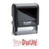 Great Job Teacher Self-Inking Stamp – Motivational Classroom Reward Stamp – Positive Feedback Rubber Stamp – 3/4" x 1-7/8"