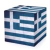 Greek Flag 3x3 Speed Puzzle Cube Angle Cut Smooth Rotating ABS Logic Portable Desktop Stress Relief Game Leisure Daily Use Relaxation
