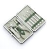 Green Patchwork Stainless Steel Brushed Nail Clippers Art Tools Manicure Set