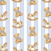 GreenPine Baby Shower Napkins Bow Bear Blue Cocktail for Birthday Party