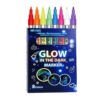 GreLemon 8Pcs Glow in Dark Marker Highlighters Set with Friendly Materials School Classroom Organization Tools for Note Taking Fluorescent Highlighters