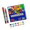 GreLemon Permanent Markers, Mediums Point Assorted Color Permanent Markers, Works on Fabric, Wood, for Coloring, Marking Fabric Pen Mediums Tip Marker T-shirt Shoe Marker Pen