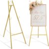 GRENTY 57.5" Gold Easel Stand for Wedding Sign, Art, Welcome Sign, Painting