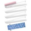 Grfccn 18.7' Racks with Pushers 4 Piece Set All in One Tile Pusher and Rack American Accessories (Transparent)