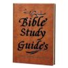 Grfccn 66-Page Leather Bound Bible Tudy Guides Book, Hardcover Bible Tudy Journal with Old & New Testament, Personal & Group Workbook for Piritual Growth Faith Building (Brown)