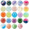 GRIPNEST 24 PCS Bouncy Balls for Kids, 32mm Assorted High Bounce Rubber Balls, 6 Colorful Designs, Bulk Party Favors, Classroom Prizes, Treasure Box Toys, Goodie Bag Stuffers