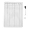 GRIRIW Double-Sided Math Whiteboard 9x12 Inch Thickened Dry Erase Board with Printed Grids and Lines on Both Sides, Portable Wood and Plastic Material for Classroom and Home Use