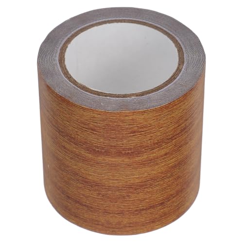 GRIRIW Wood Grain Repair Tape Roll Realistic Wood Grain Pattern, Paper Material, High Adhesive Strength to Withstand Wear and Tear, Versatile Repair Patch for Tables, Floors, and Mirror