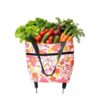 Grocery Bag with Wheels, Foldable Shopping Cart, Waterproof Grocery Tote