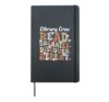 Groovy Library Crew School Librarian School Library Worker Hardcover Journal, Black