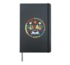 Groovy Library Squad School Librarian School Library Worker Hardcover Journal, Black